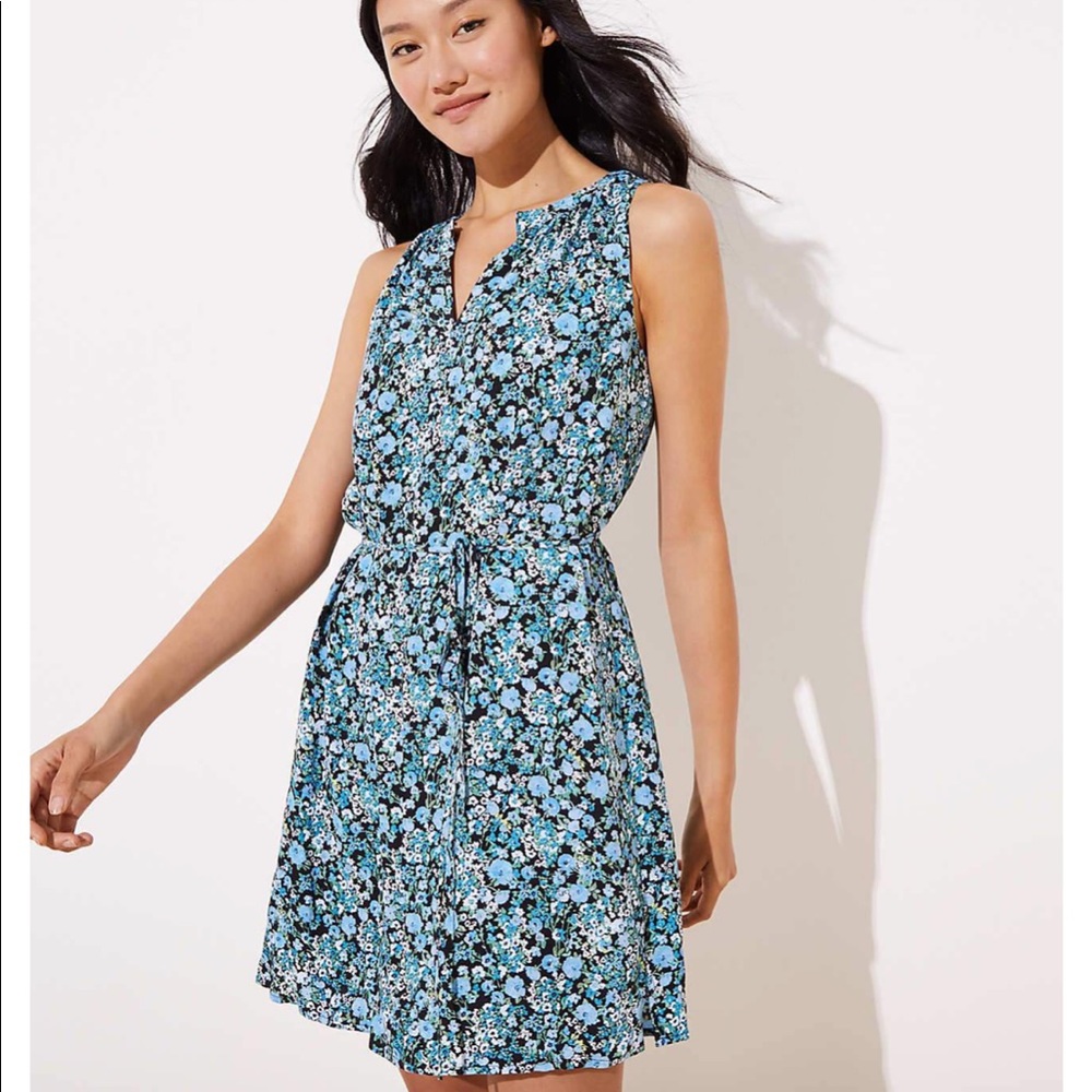 NWT floral tie waist dress